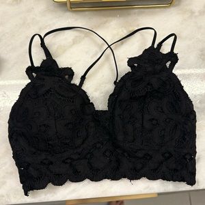Black lace cami